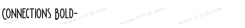 Connections Bold字体转换